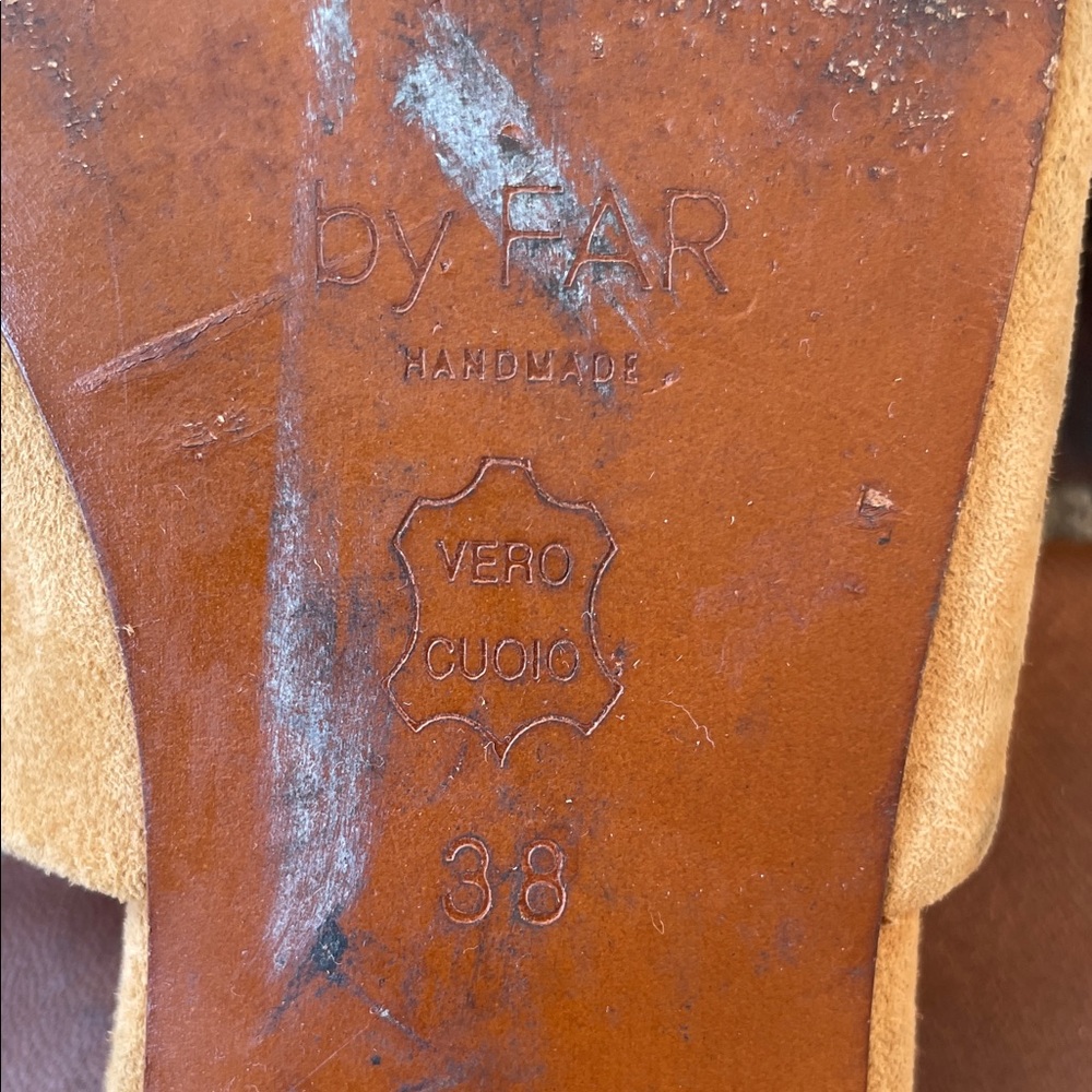 BY FAR Camel Suede Mules - Picture 4 of 4